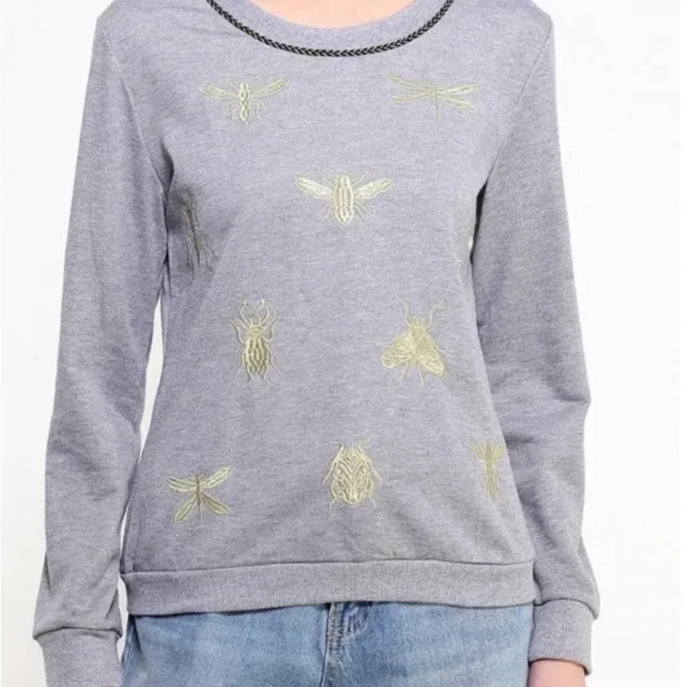 Corazon Women's Top Sweatshirt Shirt Light Grey Size L NWT - Picture 11 of 14